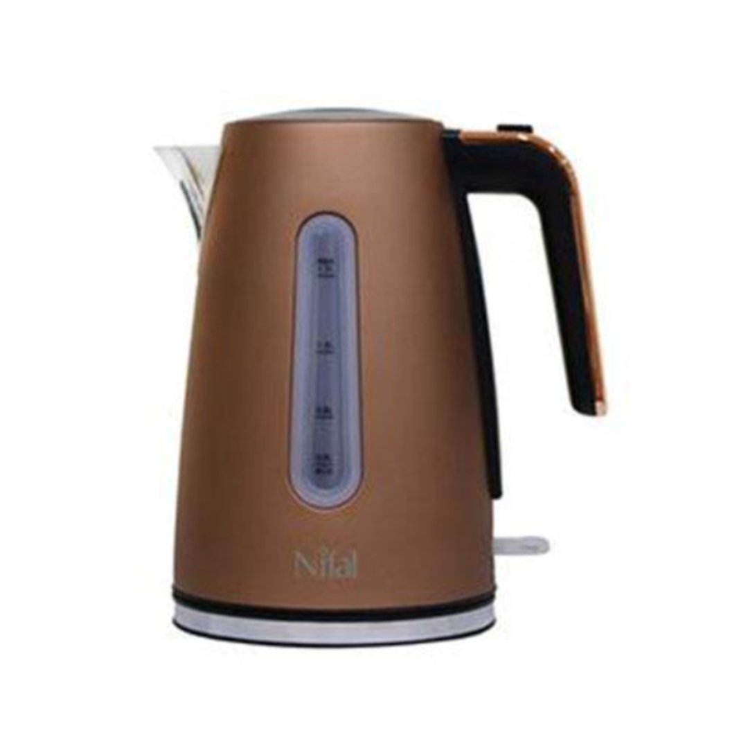 غلاية مويه كهربائية نيفال 1.7 لتر ذهبي فاتح غلاية مويه كهربائية نيفال 1.7 لتر ذهبي فاتح