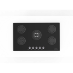 بوتاجاز مسطح 5 شعلة غاز ماستر جاز 90 سم - زجاج أسود