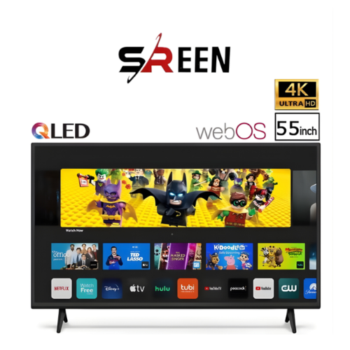 شاشة 55 بوصة سمارت سرين QLED - 4K UDH - WebOS شاشة 55 بوصة