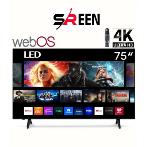 شاشة 75 بوصة سرين سمارت 4K LED - WebOS شاشة 75 بوصة