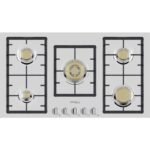 سطح بلت ان غاز ماستر جاز ايطالي 90 سم 5 شعلات - ستيل