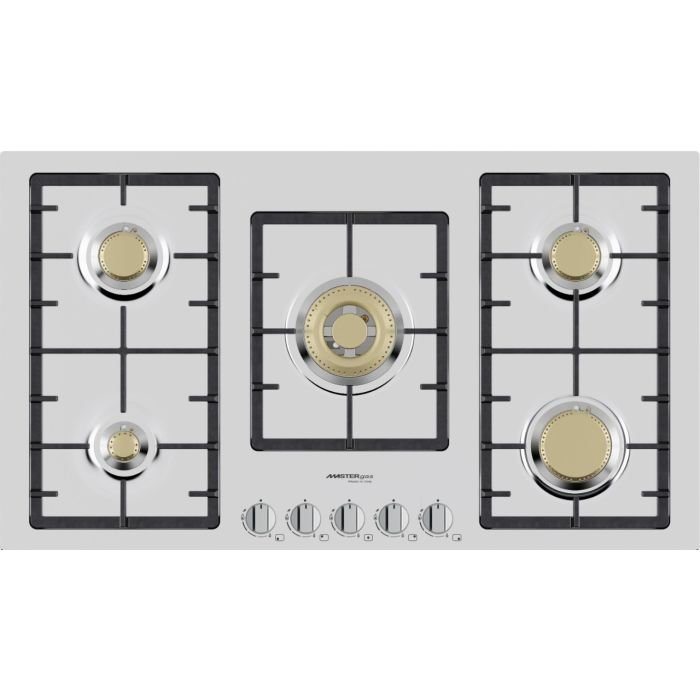 سطح بلت ان غاز ماستر جاز ايطالي 90 سم 5 شعلات - ستيل سطح بلت ان غاز ماستر جاز ايطالي 90 سم 5 شعلات - ستيل