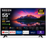 شاشة سرين سمارت 55 بوصة LED - 4K UHD - Android