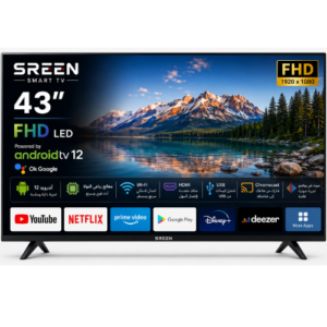 شاشه 43 بوصة سمارت سرين اندوريد 12 - LED - FHD