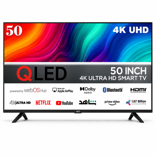 شاشه سمارت 50 بوصة QLD ويبوس DLED - UHD - 4K شاشه سمارت 50 بوصة QLD ويبوس DLED - UHD - 4K