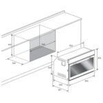 فرن كهربائي بلت ان 90 سم كلفنيتور ستيل – إيطالي