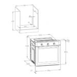 فرن كهربائي اوسكار بلت ان 60 سم – 3 وظائف – تركى