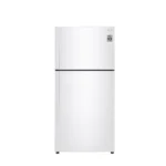 ثلاجة بابين ال جي 21 قدم – انفرتر – أبيض