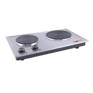 موقد كهربائي كولين 2 عين حجر 1500 وات – ستيل