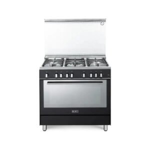 فرن 5 عيون غاز البا – 90 سم – أسود