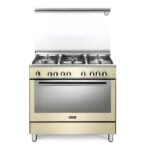 فرن غاز البا 90 سم فري ستاند – 5 عيون – بيج