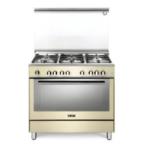 فرن غاز البا 90 سم فري ستاند – 5 عيون – بيج