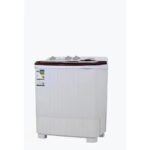 غسالة 7 كيلو حوضين جنرال سوبريم – ابيض/احمر