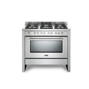 فرن غاز 6 عيون – 100 سم ستيل ايطالى