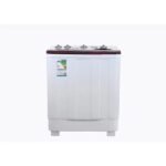 غساله حوضين 8 كيلو جنرال سوبريم – ابيض/احمر