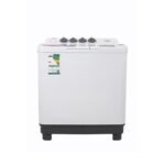 غساله جنرال سوبريم 8 كيلو حوضين – ابيض