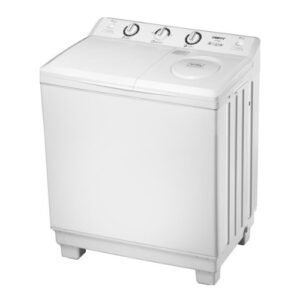 غسالة ملابس حوضين 9 كيلو كرافت 5 ك تجفيف – أبيض