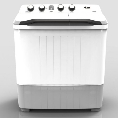 غسالة دورا حوضين 10 كيلو اليجانت – أبيض غسالة دورا حوضين 10 كيلو اليجانت – أبيض