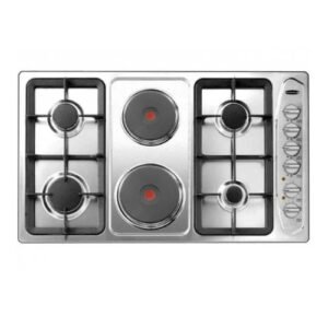 مسطح بلت ان كلفنيتور 4 شعلة غاز + 2 كهرباء 90 سم – إيطالي