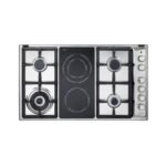 سطح فرن بلت ان البا 90 سم 4 شعلة غاز + 2 شعلة سيراميك