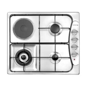 مسطح بلت ان كلفنيتور 3 شعلة غاز + 1 عين كهرباء حجر – 60 سم