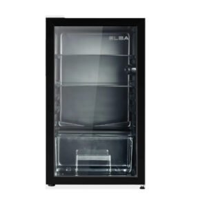 ثلاجة باب زجاج صغيرة البا 3 قدم – أسود