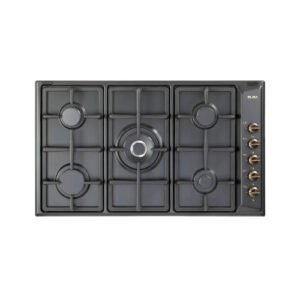سطح فرن بلت ان غاز البا 90 سم – 5 شعلة – أسود