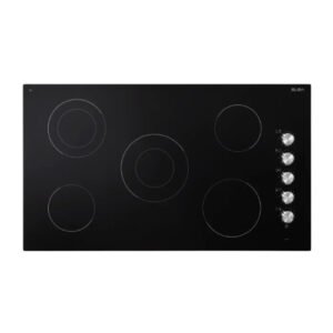 موقد كهربائي سيراميك بلت ان البا 5 عيون – 90 سم – اسود