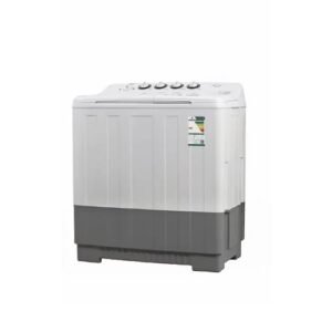 غساله جنرال سوبريم 18 كيلو حوضين – ابيض/ رمادي