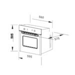 فرن 60 سم بلت ان ميديا كهرباء 72 لتر – أسود