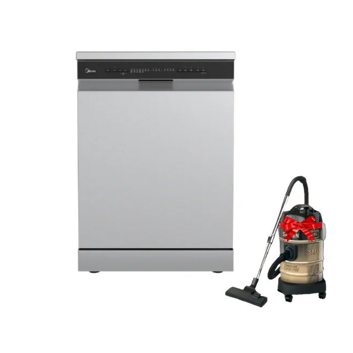 غساله صحون ميديا 14 مكان – 10 برامج – سلفر مكنسة هدية غساله صحون ميديا 14 مكان – 10 برامج – سلفر مكنسة هدية