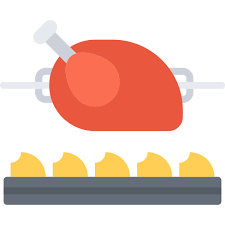 شواية مدمجة مزودة بسيخ دوار