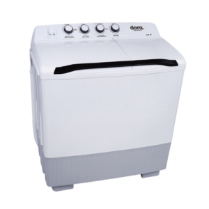 غساله حوضين 14 كيلو دورا اليجانت - أبيض
