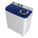 غسالة فالكون حوضين 5 كيلو - أبيض / أزرق