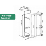 ثلاجة ميديا بابين بلت ان 9 قدم - نو فروست - أبيض