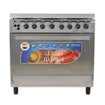 فرن غاز جنرال سوبريم 60*90 سم - 5 شعلة - ستيل