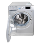 غسالة ملابس اتوماتيك اندست 9 كيلو - أبيض باب فضي