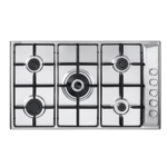 موقد غاز 5 عيون البا بلت ان 90 سم - ستيل - إيطالي