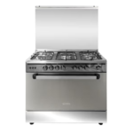 فرن 5 عيون جنرال سوبريم غاز 60*90 سم - ستيل