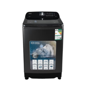 غساله ملابس علوية جنرال سوبريم 20 كيلو - فضي غامق