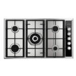 موقد 5 عيون البا بلت ان غاز 90 سم - إيطالي