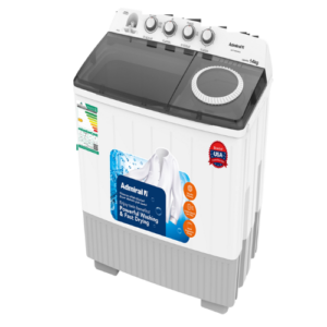غسالة حوضين ادميرال 14 كيلو - أبيض