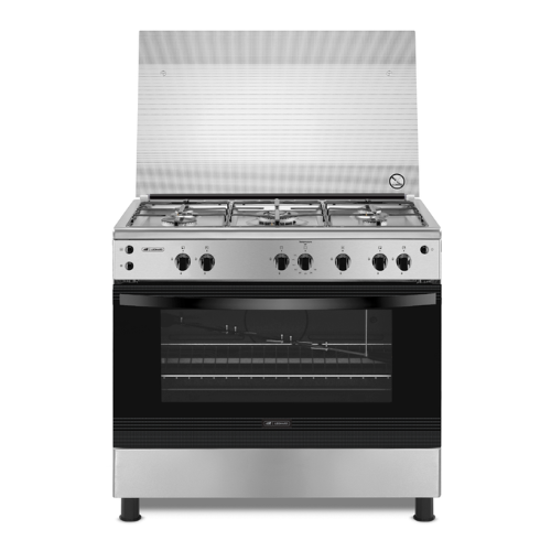 فرن غاز ٥ عيون ليونارد 60*90 سم - أمان كامل - ستيل فرن غاز ٥ عيون ليونارد 60*90 سم - أمان كامل - ستيل