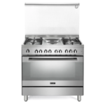 فرن 90 سم البا غاز و كهرباء - ستيل - إيطالي