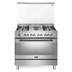 فرن 90 سم البا غاز و كهرباء - ستيل - إيطالي