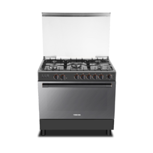 فرن غاز توشيبا 90 سم - 5 شعلات - ستيل