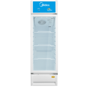 ثلاجة عرض باب واحد ميديا 211 لتر - أبيض