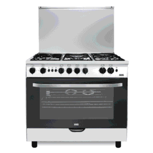 فرن 5 عيون غاز هاس 60×90 سم اشعال ذاتي - ستيل