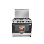 فرن غاز فالكون 5 شعلات 80 سم امان كامل - ستيل