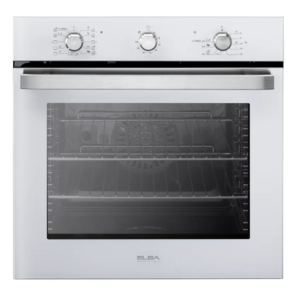  فرن كهربائي بلت ان البا 60 سم مروحة +شواية مع مراية - أبيض